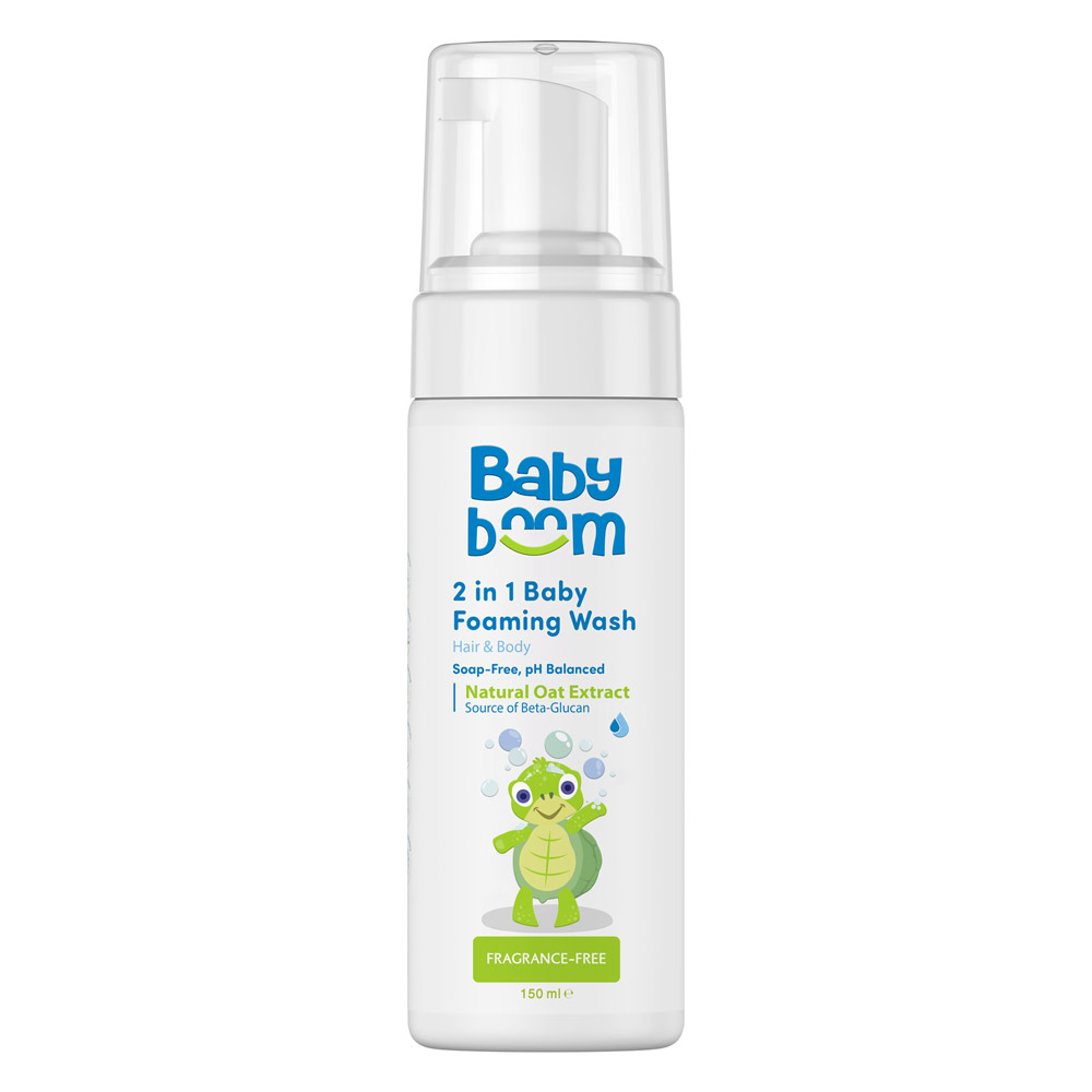 شامپو سر و بدن نوزادان و کودکان به حالت فوم